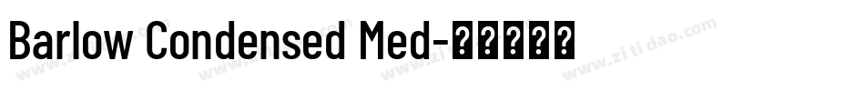 Barlow Condensed Med字体转换